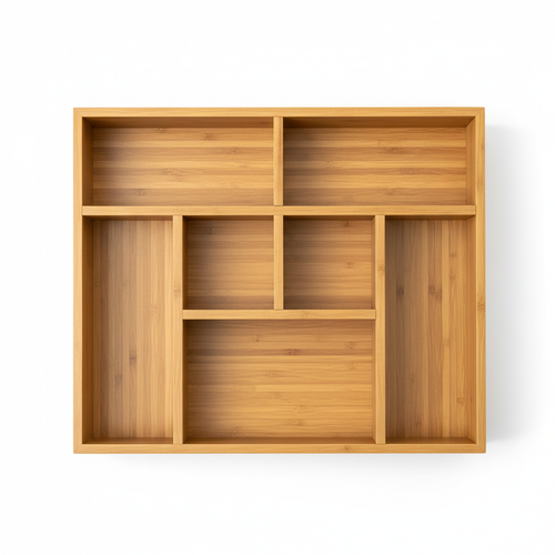 Bamboo Storage Organizer - Top Down