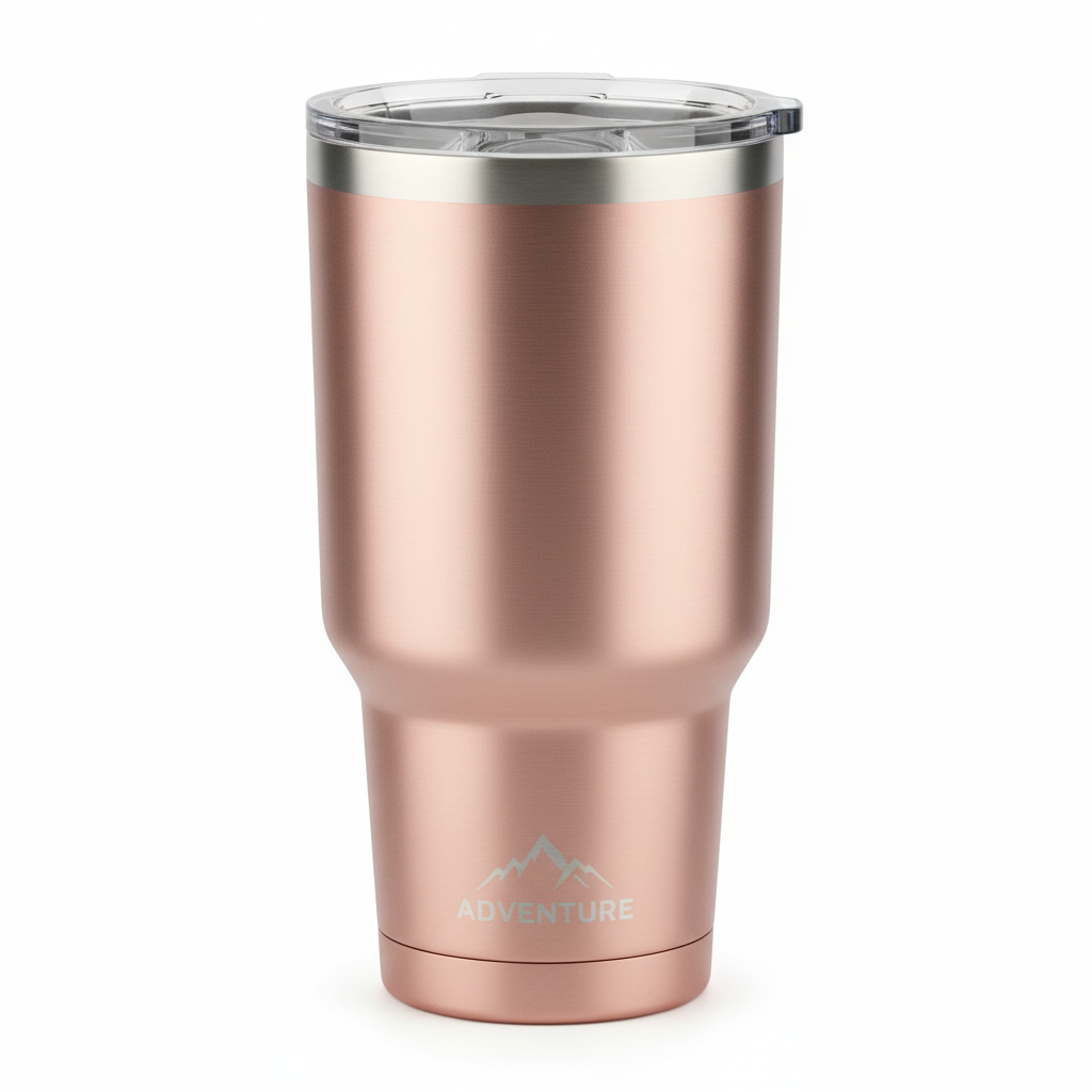 Insulated Travel Tumbler - Rose Gold