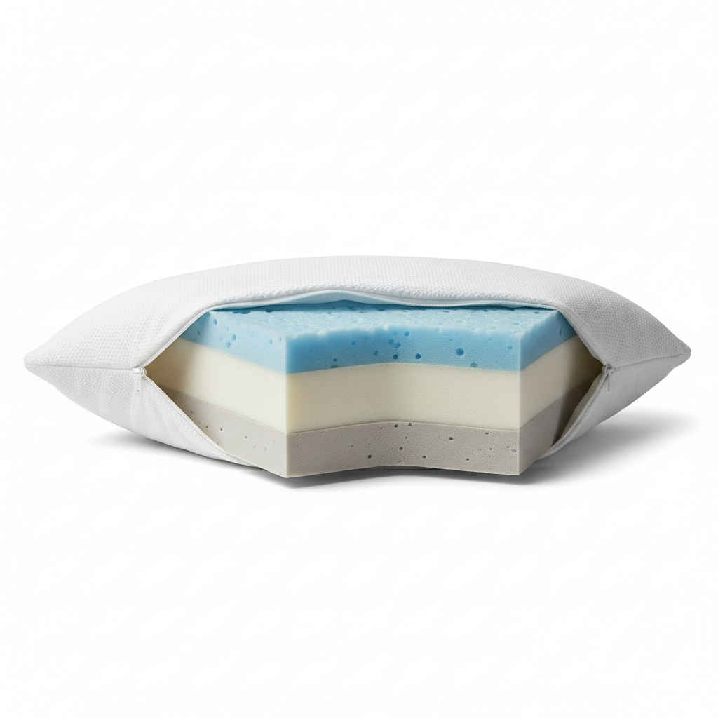 Memory Foam Pillow - Cutaway
