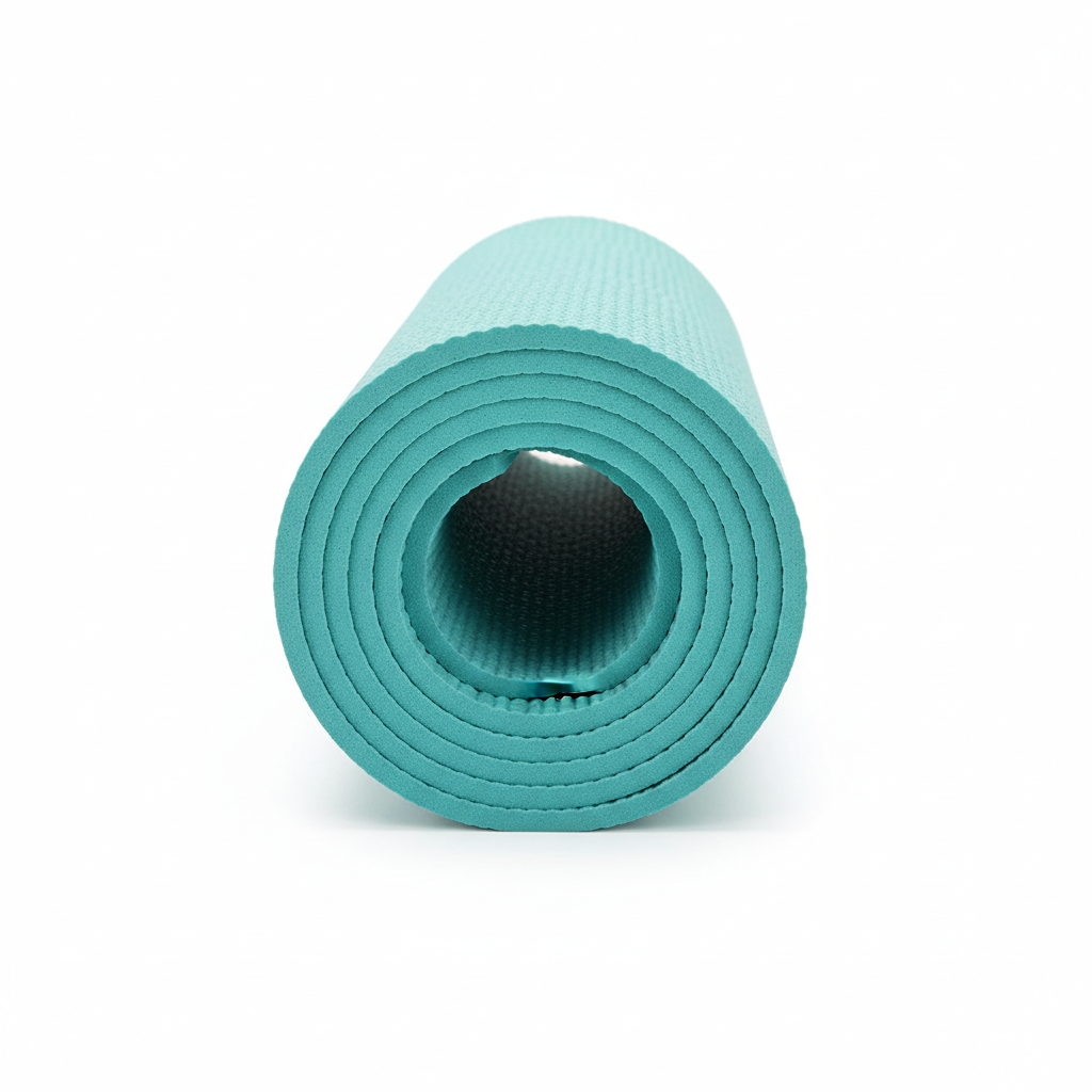 Non-Slip Yoga Mat - Rolled Teal