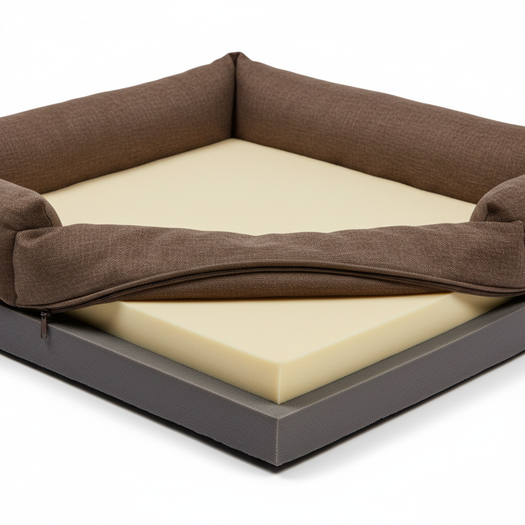 Orthopedic Pet Bed - Angled