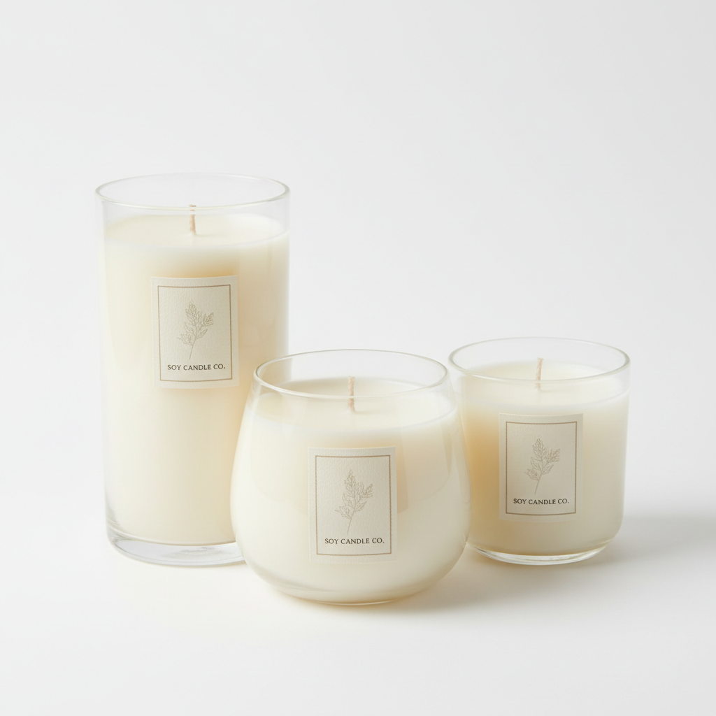 Scented Soy Candle Trio - Group Shot